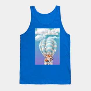 “Hot Air Balloon Adventures - Raccoon & Fox” Tank Top